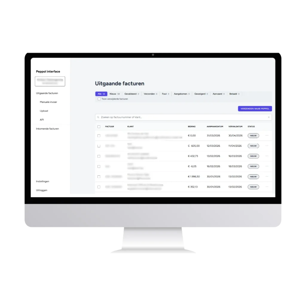 Dashboard - Peppol Portal